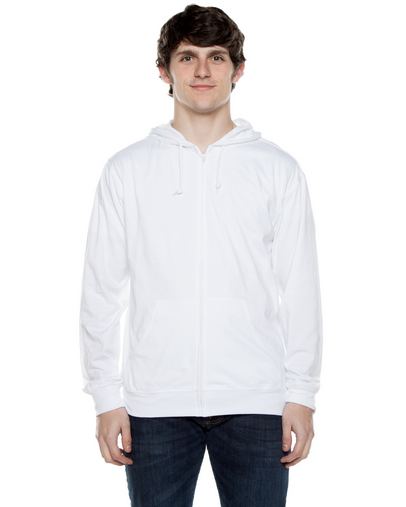 Unisex 4.5 oz. Jersey Long-Sleeve Full-Zip Hooded T-Shirt