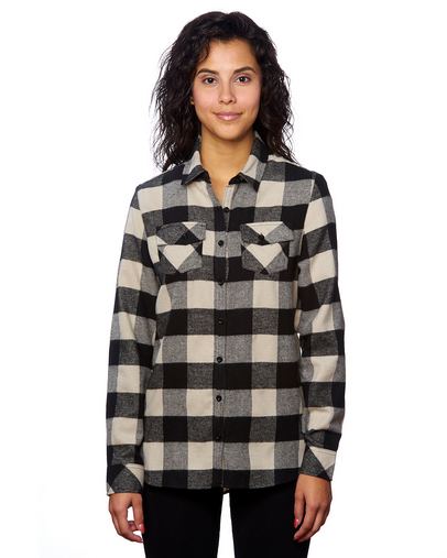 Ladies' Plaid Boyfriend Flannel Shirt