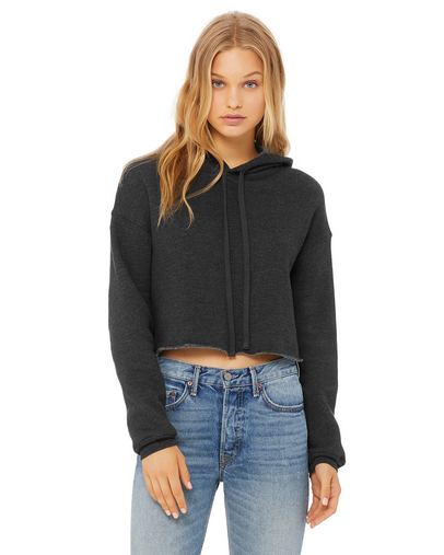 Custom Printed BELLA + CANVAS Women's Cropped Fleece Hoodie - 7502 