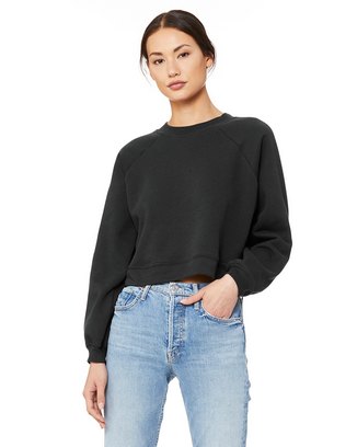 Custom Logo Ladies' Raglan Pullover Fleece