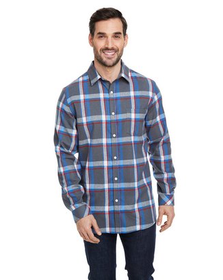  Woven Plaid Flannel With Biased Pocket 