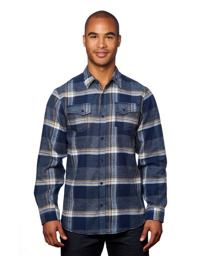Men's Snap-Front Flannel Shirt