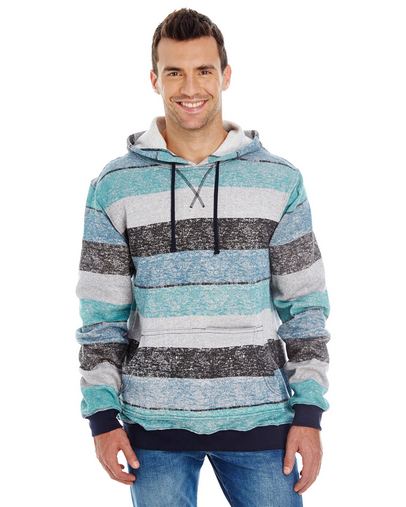  Men's Printed Stripe Marl Pullover 