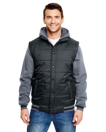 Adult Fleece Sleeved Puffer Vest