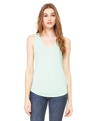 Custom Printed Ladies' Flowy V-Neck Tank