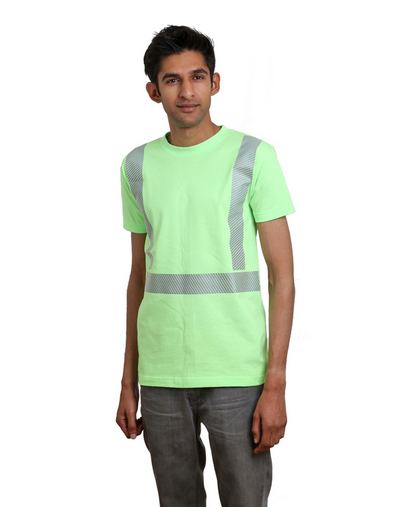 5.4 oz., 50/50 Hi-Visibility Segmented Striping T-Shirt