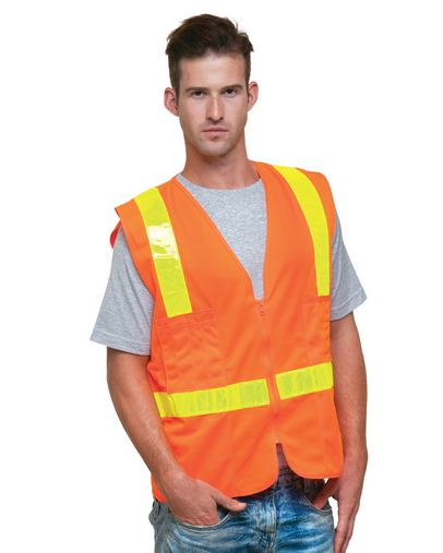 Unisex ANSI Surveyor Vest - BRIGHT ORANGE - M