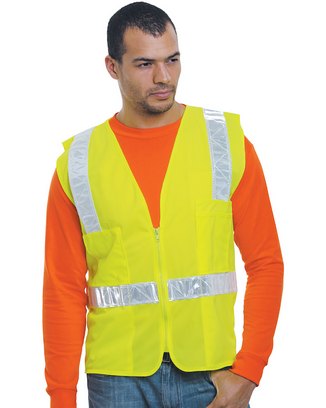  Unisex ANSI Surveyor Vest - LIME GREEN - 5XL 