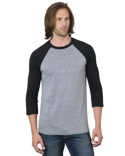  Unisex 4.2 oz., Triblend 3/4-Sleeve Raglan T-Shirt 