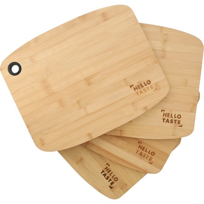  FSC Large Bamboo Cutting Board with Silicone Grip 