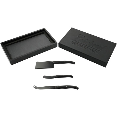  Modena Black Cheese &amp; Serving Set 