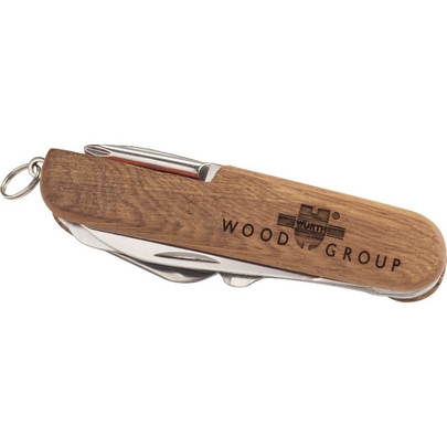  Wooden 13-Function Pocket Knife 