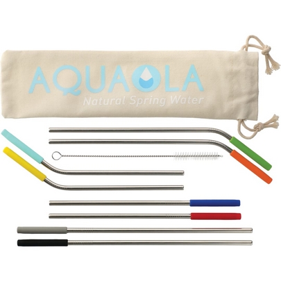  Reusable Stainless Straw 10 in 1 set 