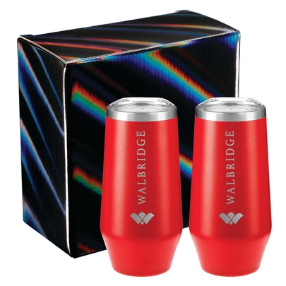  Cru Champagne Flute 9oz 2 in 1 Gift Set 