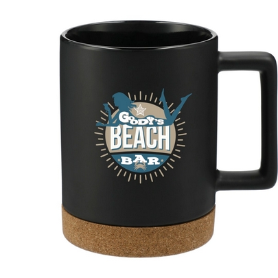  Bates 15oz Ceramic Mug w/ Cork Base 