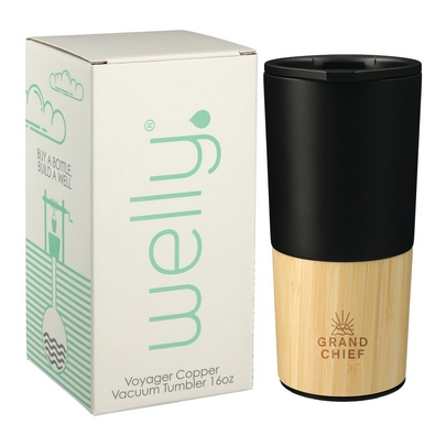  Welly&#174; Copper Vacuum Tumbler 16oz w/ GB 