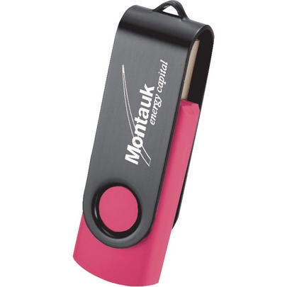  Rotate Black Clip Flash Drive 2GB 