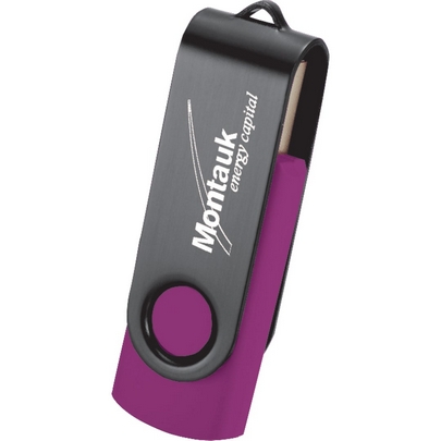  Rotate Black Clip Flash Drive 4GB 