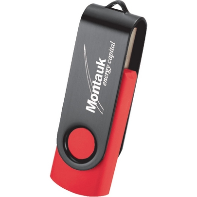  Rotate Black Clip Flash Drive 8GB 