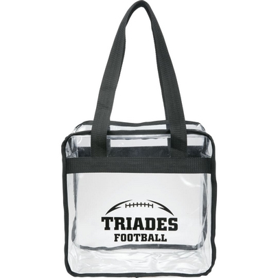  Game Day Clear Zippered Safety Tote 