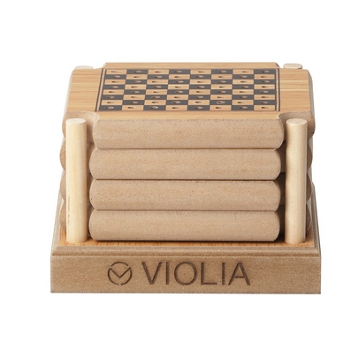 4 Piece Coaster Game Set