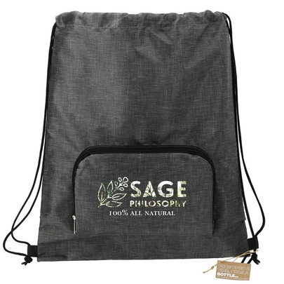  Ash Recycled Packable Drawstring Bag 