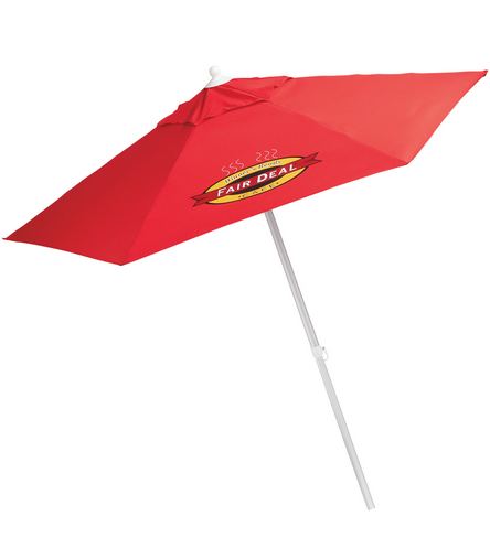 Custom Logo 7' Telescopic Aluminum Umbrella