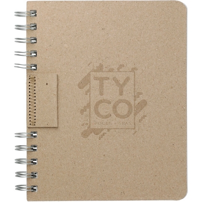 6" x 7.5" Recycled Cardboard Spiral JournalBook®