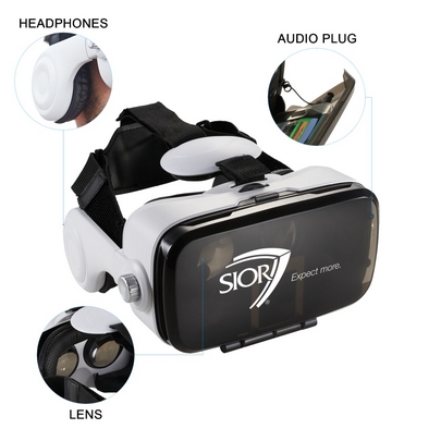 Virtual Reality Headset with Headphones