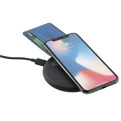 Heathered RFID Phone Wallet and Stand