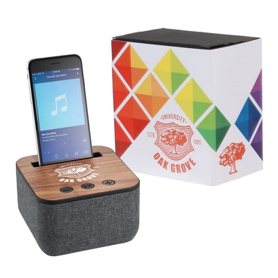 Shae Fabric Bluetooth Speaker with Full Color Wrap