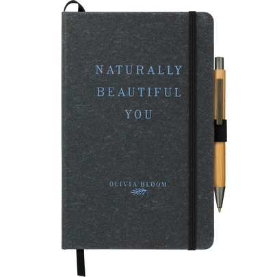  5.5&quot; x 8.5&quot; Recycled Leather JournalBook Bundle Se 