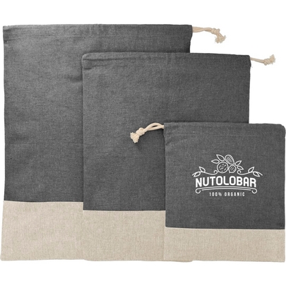  Split Recycled 3pc Travel Pouch Set 