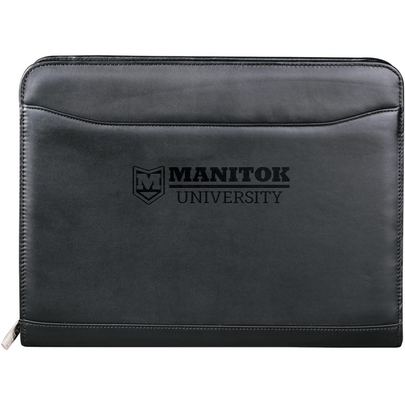  Millennium Leather Zippered Padfolio 