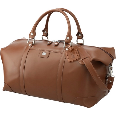 Cutter & Buck® 19" Leather Weekender Duffel Bag