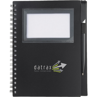  5.5&quot; x 7&quot; Star Spiral Notebook w/Pen 