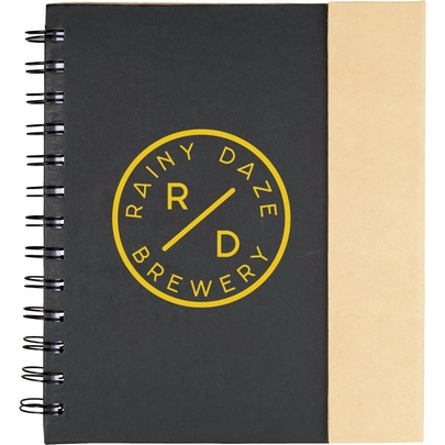  6.5&quot; x 7&quot; Lock-it Spiral Notebook w/Pen 