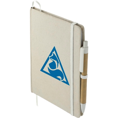  5&quot; x 7&quot; Organic Cotton Bound Notebook w/Pen 