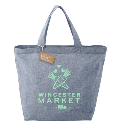 Recycled 5oz Cotton Twill Grocery Tote 