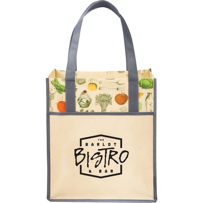  Big Grocery Vintage Laminated Non-Woven Tote 