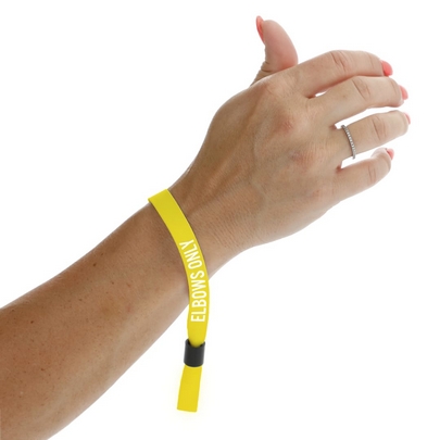  Full Color 1/2&quot; Social Distancing Wristband 