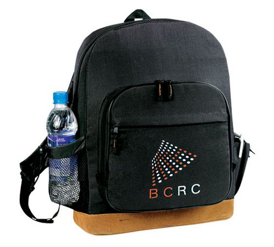 Custom Printed Leatherette Bottom Backpack - BP-6508 with logo