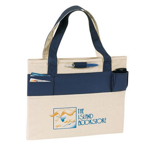 Color Stripe Canvas Tote ??