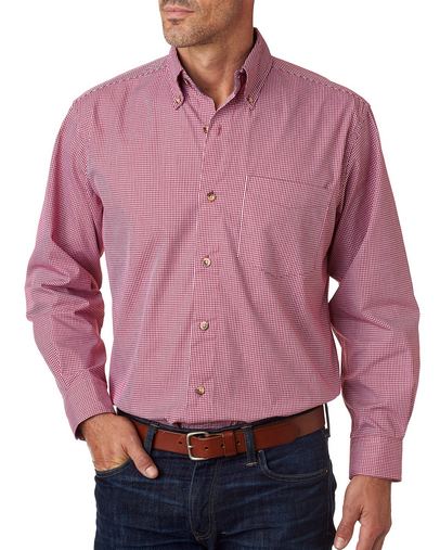 Men's Yarn-Dyed Micro-Check Woven