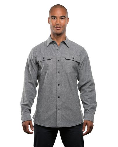  Men's Solid Flannel Shirt 