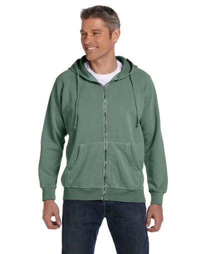  10 oz. Garment-Dyed Full-Zip Hood 