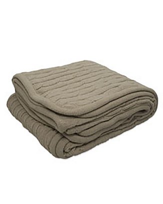 Cable Knit Lambswool Blanket