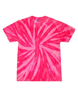 Youth Twist Tie-Dyed T-Shirt - NEON BUBBLEGUM - XS