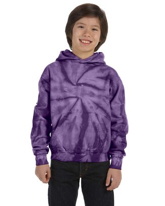 Custom Logo Youth Tie-Dyed Pullover Hooded Sweatshirt - CD877Y 