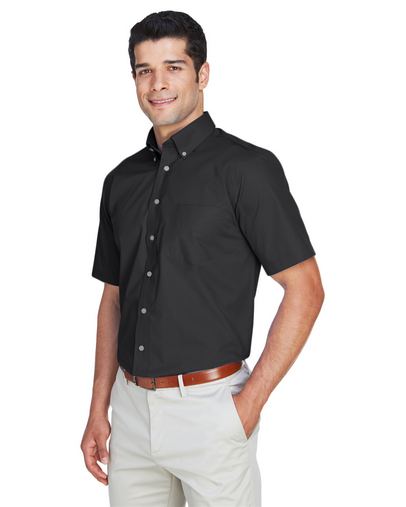 Men's Crown Woven Collection® Solid Broadcloth Short-Sleeve Shirt